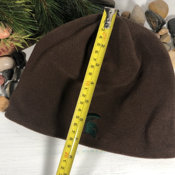 MSU Camo Reversible Hat Fleece Beanie MSU Spartan Unisex Brown Camo w/ Spartan - Picture 10 of 11